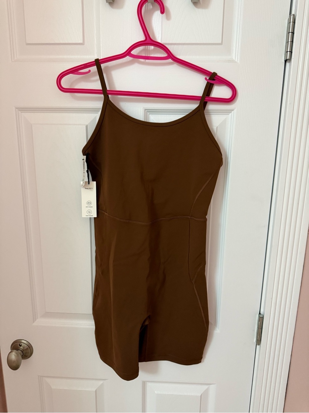Womens TNA Brown Stretch One-Piece Romper - SIZE MEDIUM